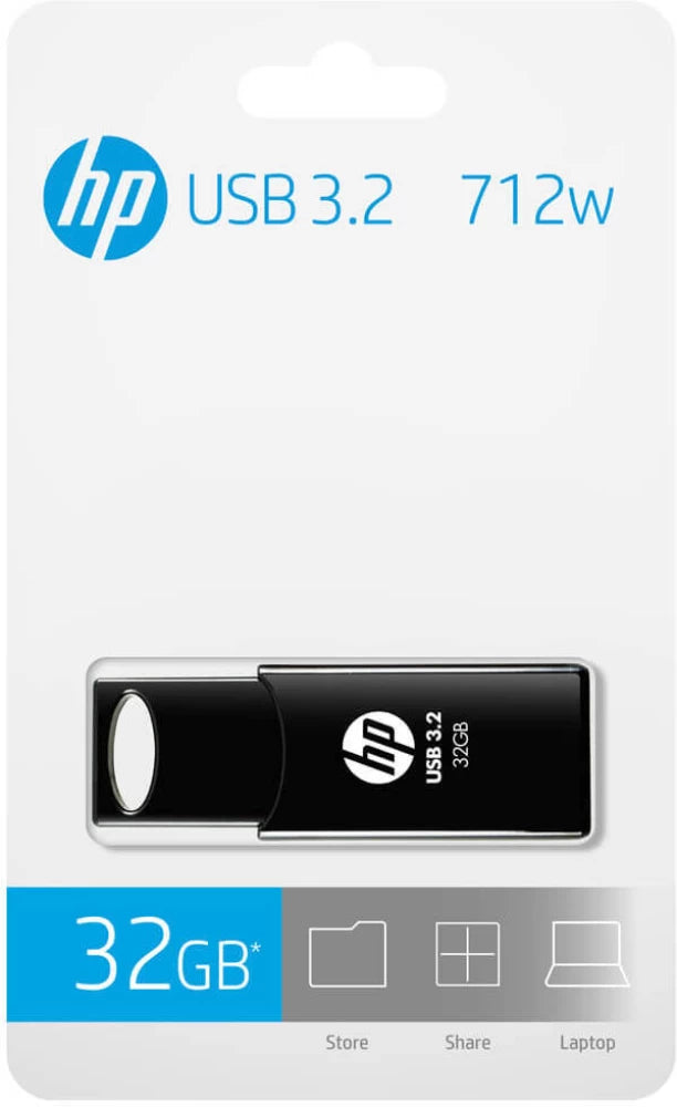 HP 712w 32GB USB 3.2 Flash Drive- 32 GB USB 3.0 Pen drive