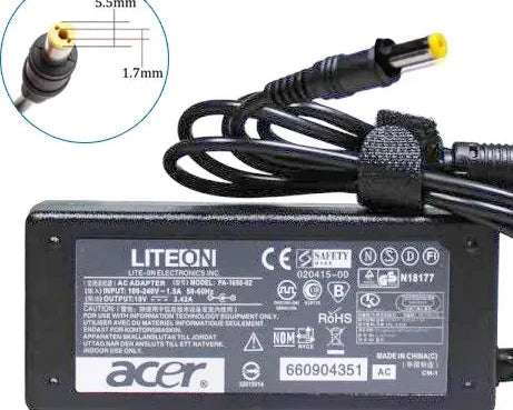 Acer Aspire E E1-572G Laptop Original Charger Adapter | 65W | 1.7 MM  Pin | 1 Year Warranty