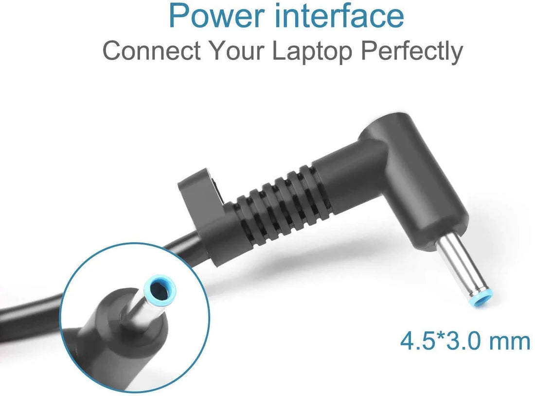 HP Laptop Original Charger Adapter | 65W | 4.5mm Blue Pin |19.5V 3.33A | 1 Year | Warranty -