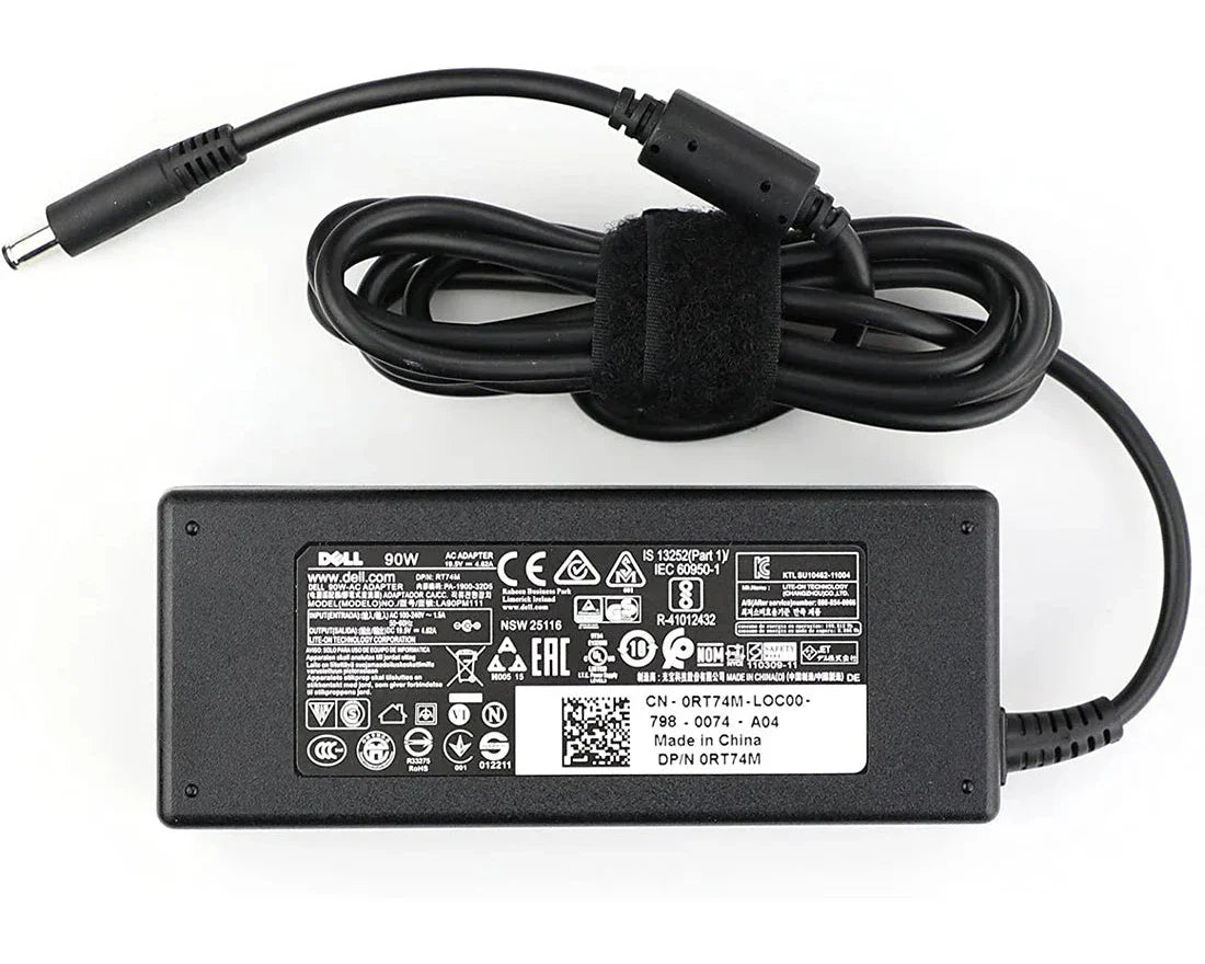 Dell Laptop Original Charger Adapter | 90W | 4.5 MM Pin | 4.63 Amp | 1 Year Warranty -